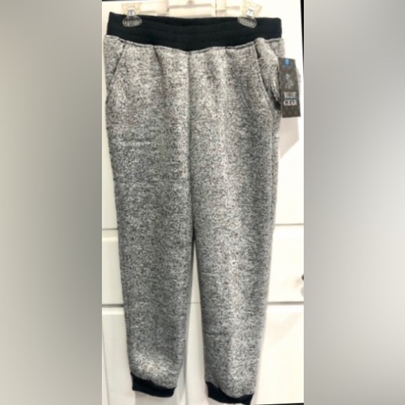 BLUE GEAR sherpa Fleece Sweatpants/Joggers color Gray marble size L 14-16 NWT - Picture 7 of 7